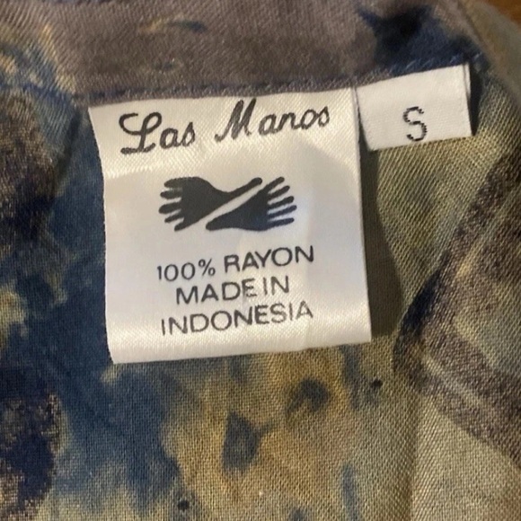 Womens Small Button Front Vest Boho Hand Made Festival Hippie Rainbow Las Manos - Picture 3 of 6